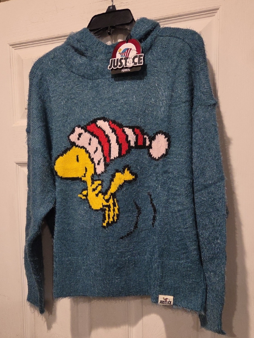 JUSTICE SWEATER WITH HOOD